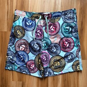 Drill Clothing Co Baroque Gold Medusa Swim Trunks XL
